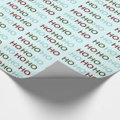 Papier Cadeau HO HO bleu (Coin)