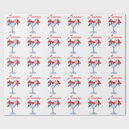 Papier Cadeau Ho Ho Hammered (Plat)