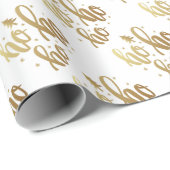 Papier Cadeau Ho Ho Ho (Coin rond)