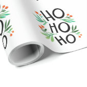 Papier Cadeau Ho Ho Ho (Coin rond)