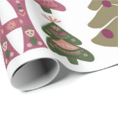 Papier Cadeau Ho ho ho (Coin rond)