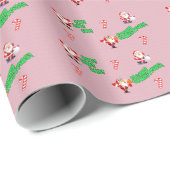 Papier Cadeau Ho Ho Ho ! ! ! (Coin rond)