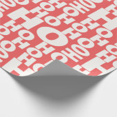 Papier Cadeau Ho Ho Ho Blagues Motif Père Noël Dit Ho Ho Ho Chri (Coin)