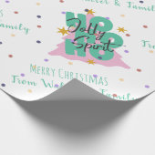 Papier Cadeau Ho Ho Ho Green business Cadeau de Noël (Coin)