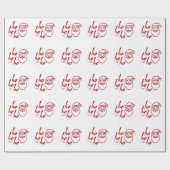 Papier Cadeau Ho Ho Ho Modern Minimalist (Plat)