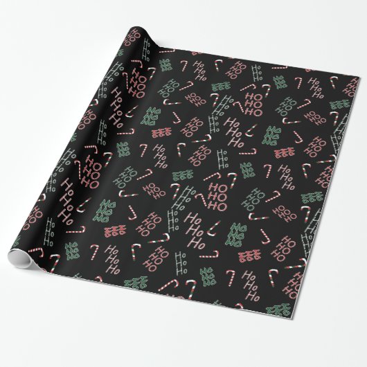 Papier Cadeau Ho Ho Ho paper (Déroulé)