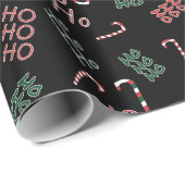 Papier Cadeau Ho Ho Ho paper (Coin rond)