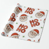 Papier Cadeau Ho Ho Ho Santa Wrapping Paper – Fun & Festive (Déroulé)