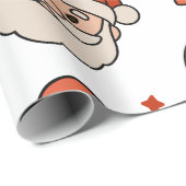 Papier Cadeau Ho Ho Ho Santa Wrapping Paper – Fun & Festive (Coin rond)