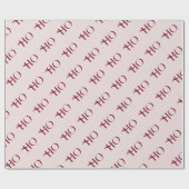 Papier Cadeau Ho Ho Ho Vintage Elegant Christmas (Plat)