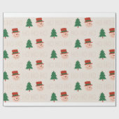 Papier Cadeau Ho Ho Ho Wrapper Papper (Plat)