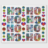 PAPIER CADEAU HO HO PÈRE NOËL MUSICAL NOËL NUIT DE NOËL (Plat)