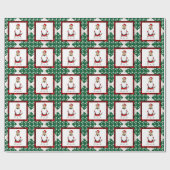 Papier Cadeau HO HO Très drôle Costume Père Noël Sarcastique Chi (Plat)