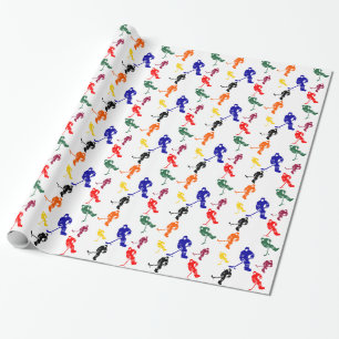 PAPIER CADEAU HOCKEY
