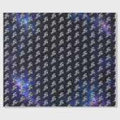 Papier Cadeau Hockey Astronaute (Plat)
