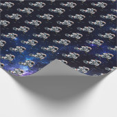 Papier Cadeau Hockey Astronaute (Coin)