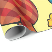 Papier Cadeau Hockey clown (Coin rond)