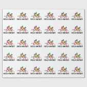 Papier Cadeau Hockey de champ (Plat)