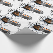 Papier Cadeau Hockey Puck Breakout (Coin)