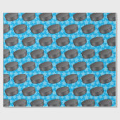 Papier Cadeau Hockey sur glace sur mesure (Plat)