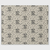 Papier Cadeau HOGWARTS™ Beige Pattern (Plat)