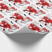 Papier Cadeau HOHOHO Avoir un merveilleux Noël avec gratitude (Coin)