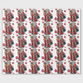 Papier Cadeau Hohoho Happy Père Noël Joyeux Noël Joyeux Joyeux F (Plat)