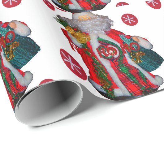 Papier Cadeau Hohoho Happy Père Noël Joyeux Noël Joyeux Joyeux F (Coin rond)