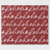 Papier Cadeau HoHoHo Motif de Noël (Plat)