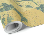 Papier Cadeau Hokusai Amida Cascade Japon (Coin rond)