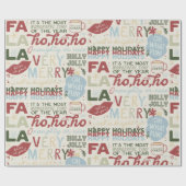 Papier Cadeau Holiday Headlines Wrapping Paper - Classic Sayings (Plat)