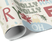 Papier Cadeau Holiday Headlines Wrapping Paper - Classic Sayings (Coin rond)