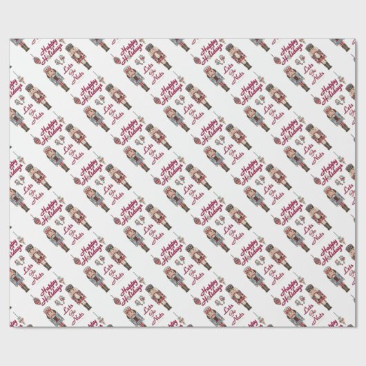 Papier Cadeau Holiday Nutcracker (Plat)