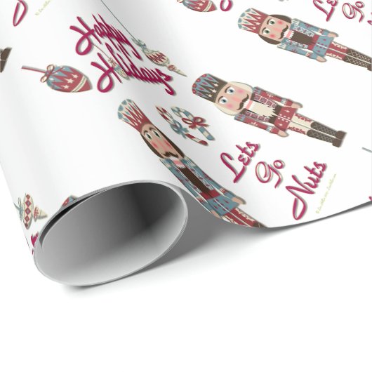 Papier Cadeau Holiday Nutcracker (Coin rond)