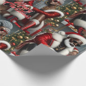 Papier Cadeau Holiday Royalty Wrapping Paper (Coin)
