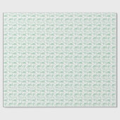 Papier Cadeau Holiday Sweets- Mint (Sheer) (Plat)