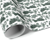 Papier Cadeau Holiday Sweets- Pine (Solid) (Coin rond)