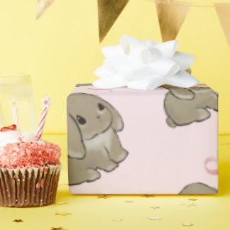 Papier Cadeau Holland lop with heart