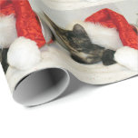 Papier Cadeau Holley's Santa Hat - Chat / Kitten Christmas<br><div class="desc">Holley était une adorable chatte secourue qui est maintenant dans sa Forever Home.</div>