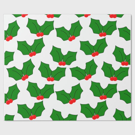Papier Cadeau Holly (Plat)
