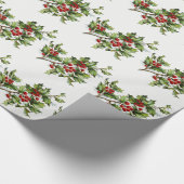 Papier Cadeau Holly Berries 001 (Coin)