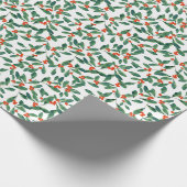 Papier Cadeau Holly classique (Coin)
