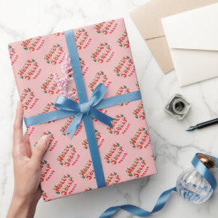 Papier Cadeau Holly Jolly