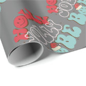 Papier Cadeau Holly Jolly Babe (Coin rond)