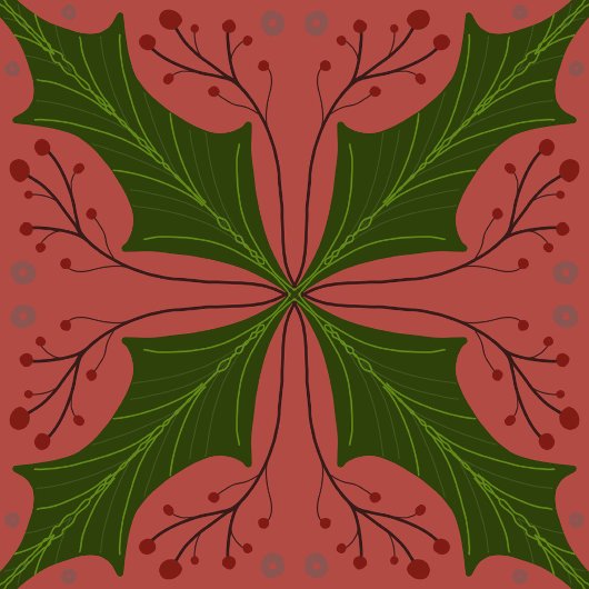 Papier Cadeau Holly Jolly Christmas