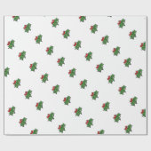 Papier Cadeau Holly Sprig (Plat)