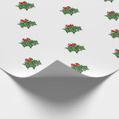 Papier Cadeau Holly Sprig (Coin)