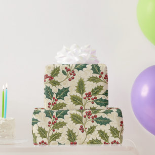 Papier Cadeau Holly Whimsy