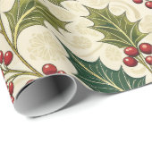 Papier Cadeau Holly Whimsy (Coin rond)