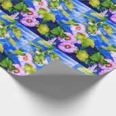Papier Cadeau Hollyhocks (Coin)